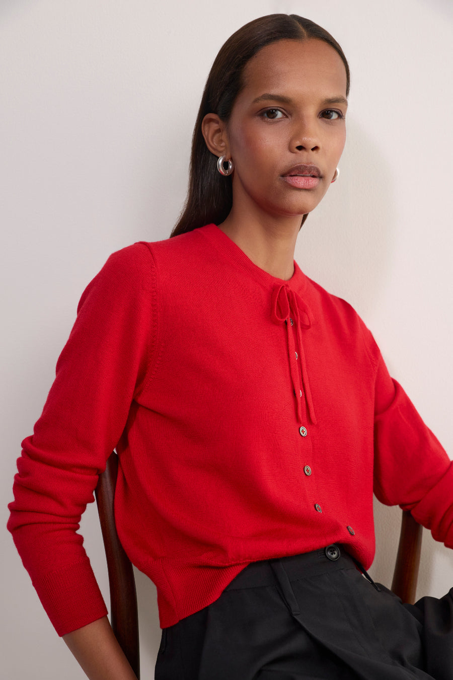 Tilda Multi Tie Cardigan - Red