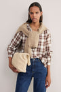 Tilly Blouse - Brown/Pink Check