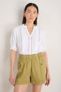 Tory Button Pocket Short - Soft Sage