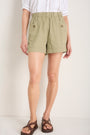 Tory Button Pocket Short - Soft Sage