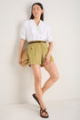Tory Button Pocket Short - Soft Sage