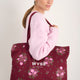 Tote Bag - Merlot Spaced Floral