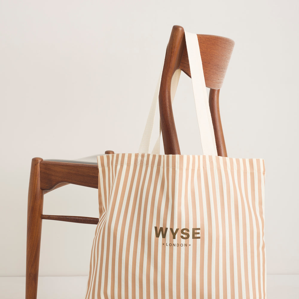 Tote Bag - Tan Stripe