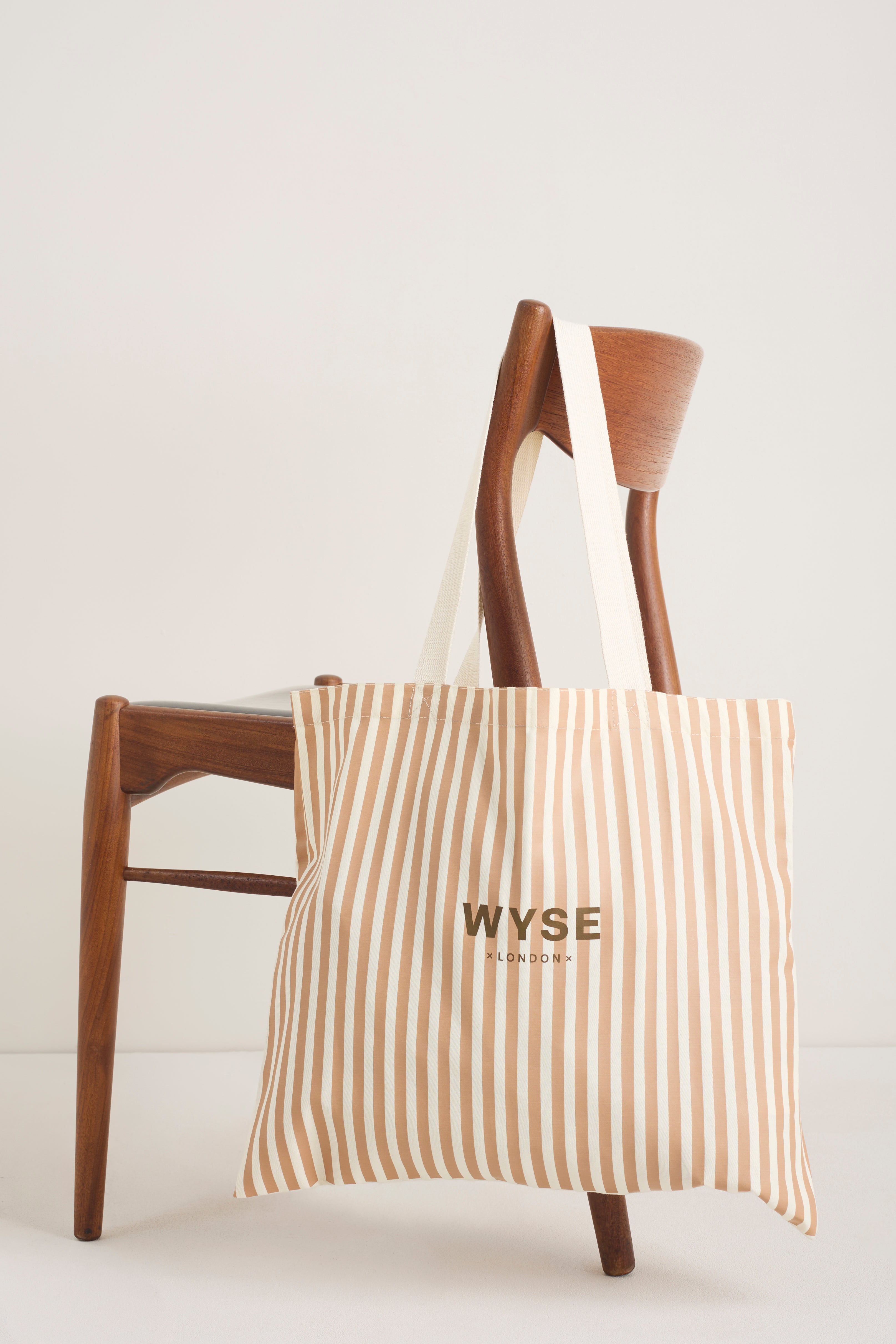 Tote Bag - Tan Stripe