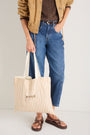 Tote Bag - Tan Stripe