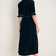 Vivien Silk Velvet Dress - Teal