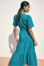 Jocelyn Dress - Petal Woodblock