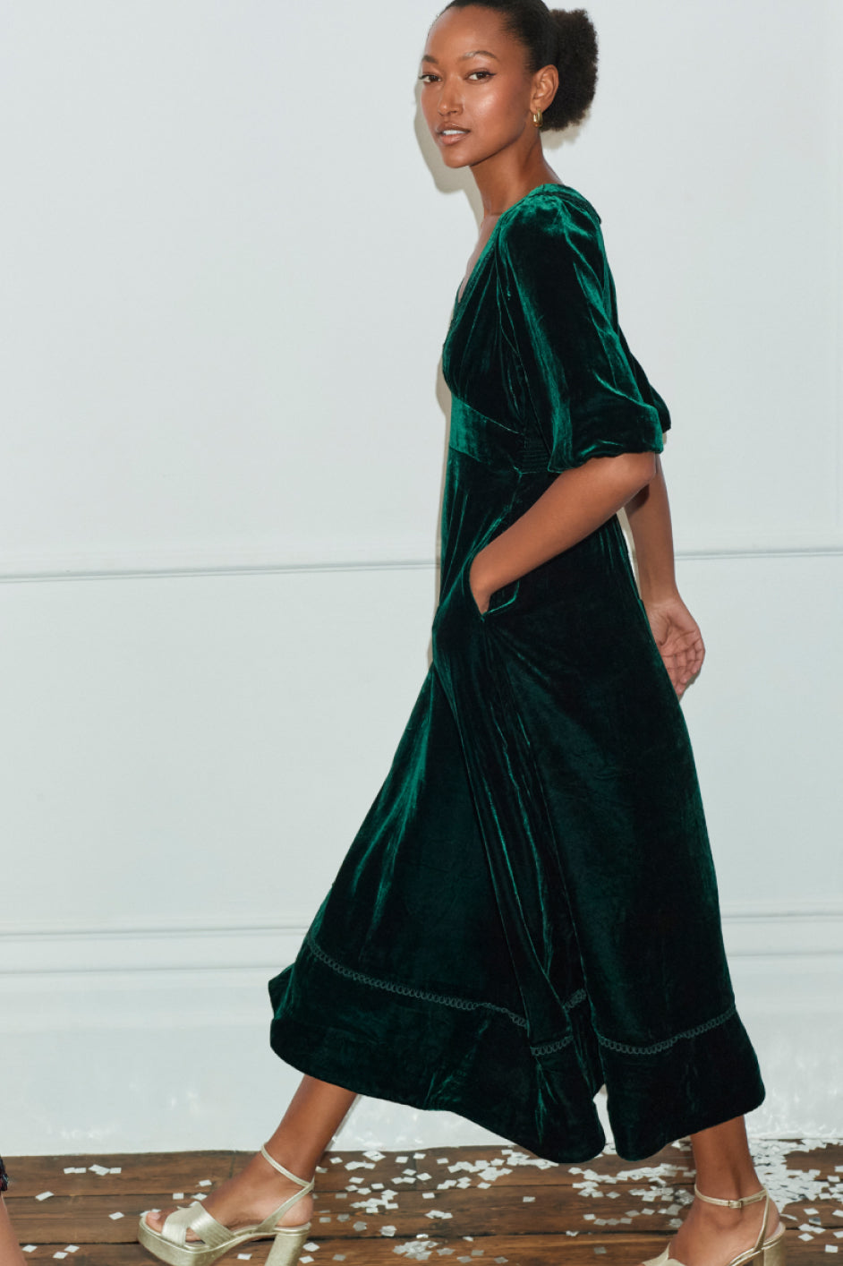 Clyde Forest Silk Dress main image 0