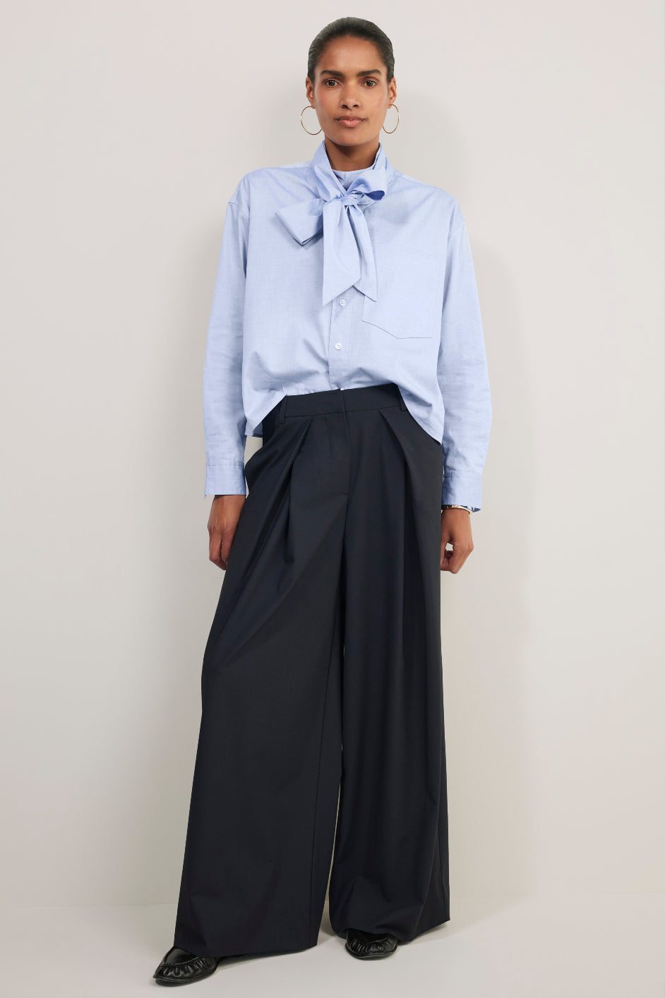 Romy Pull On Seersucker Culotte - Cocoa/Ecru Stripe – WYSE London