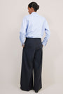Willa Crossover Wide Leg Trouser - Midnight