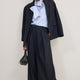 Willa Crossover Wide Leg Trouser - Midnight