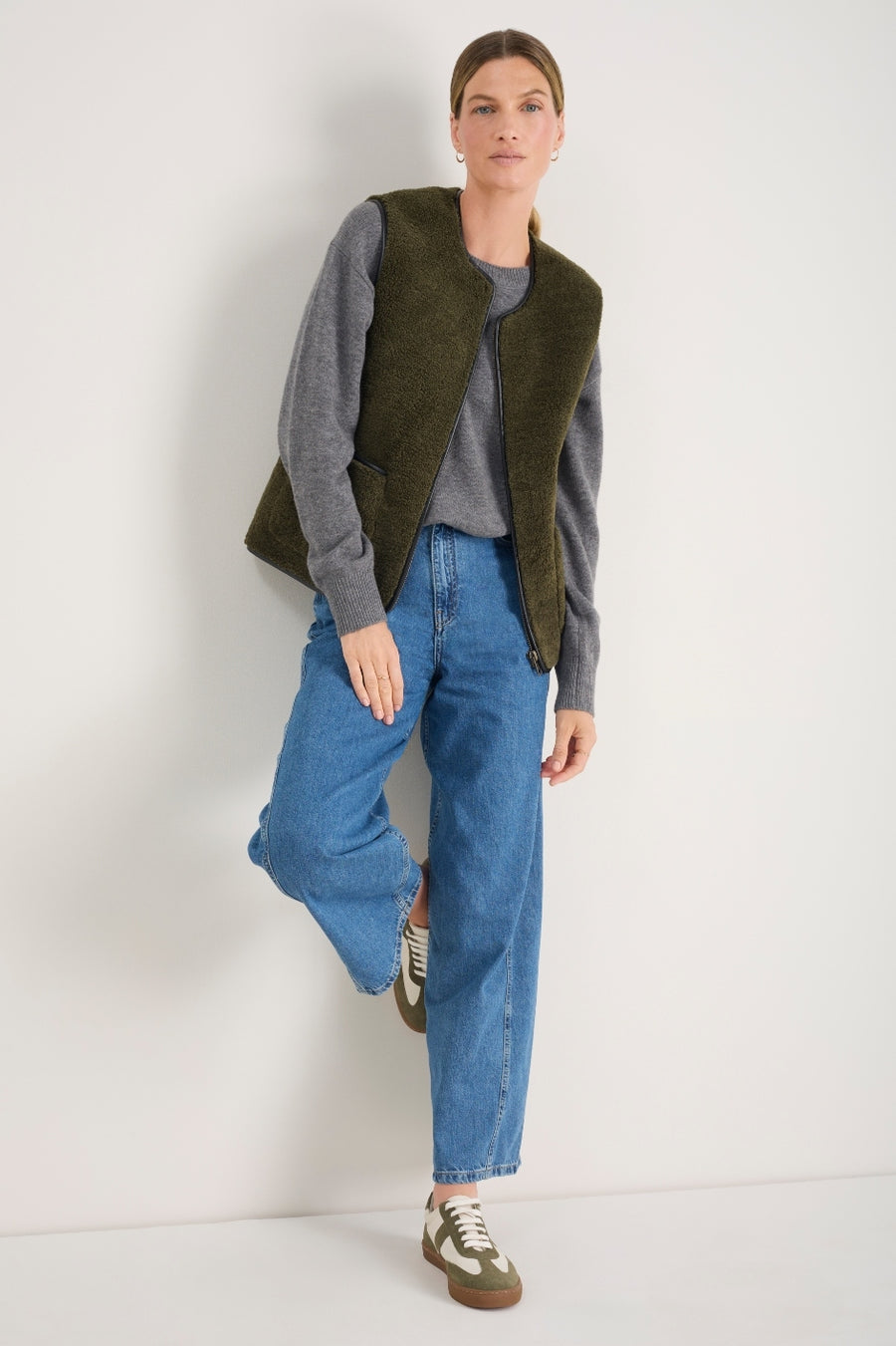 Willow Borg Gilet - Dark Olive