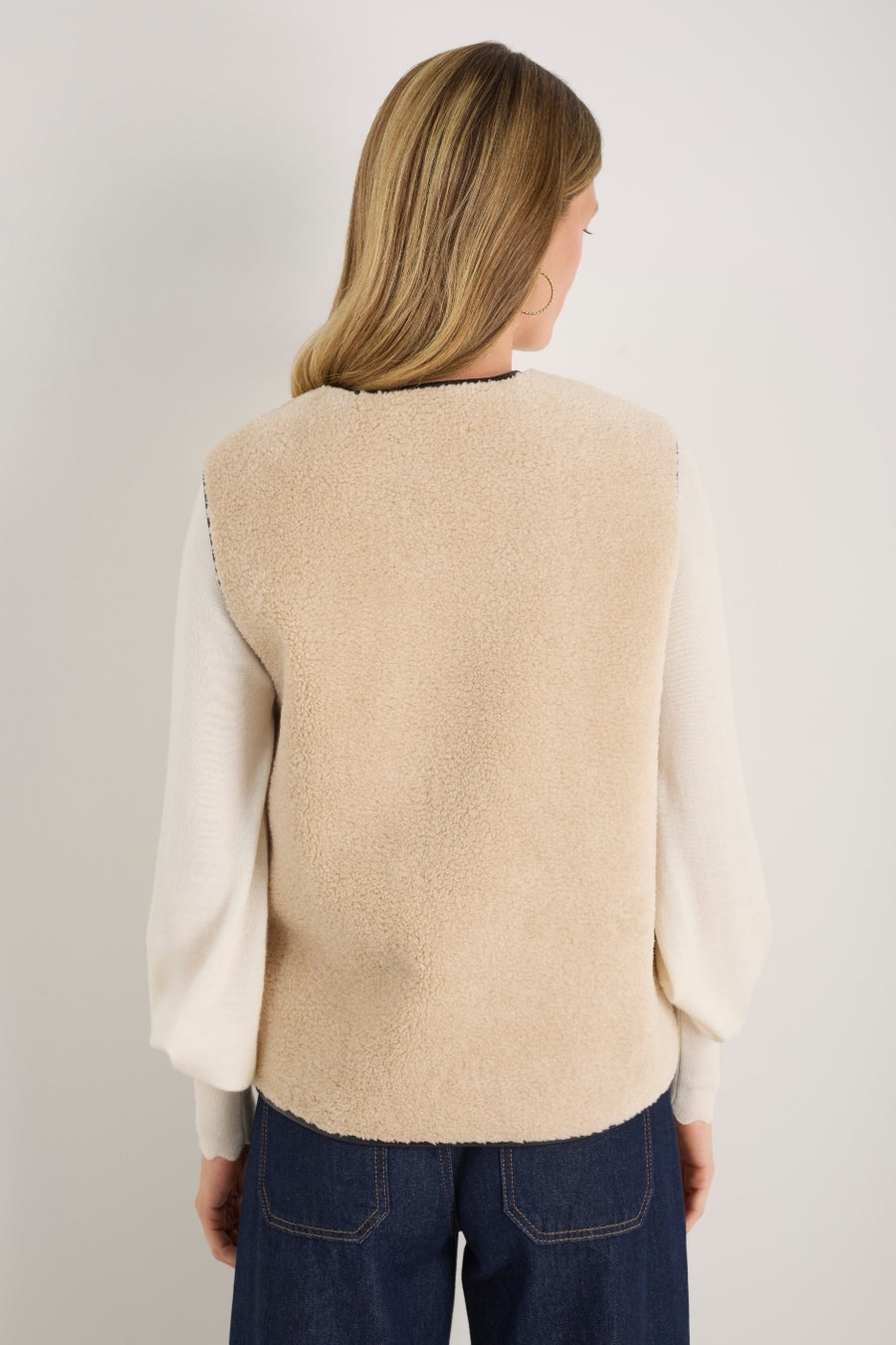 Willow Borg Gilet - Ecru