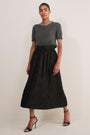 Willow Taffeta Skirt - Black