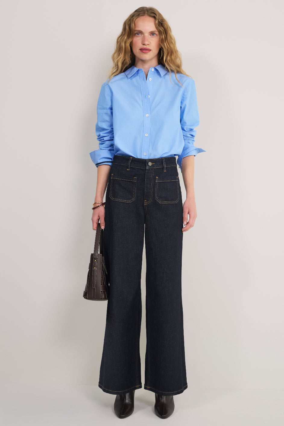 Willow Wide Flare Jean - Rinse Wash