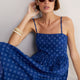 Maddison Dress - Soft Cobalt Shibori