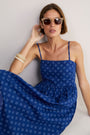 Maddison Dress - Soft Cobalt Shibori