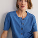 Luna Linen Cotton Cardigan - Coastal Blue
