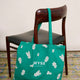 Wyse Tote Bag - Green Floral