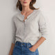 Zoe Pointelle Cardigan - Grey Marl