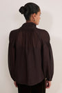 Zoey Silk Blouse - Aubergine