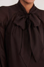 Zoey Silk Blouse - Aubergine