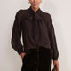 Zoey Silk Blouse - Aubergine