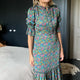 Aimee Floral Dress - Fir/Multi