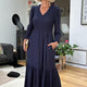 Betty Smocked Dress - Blue/Black