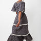 Drew Woodblock Print Dress - Midnight/Multi