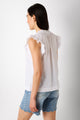 Felicity Frill Strappy Top - White