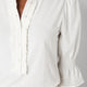 Flora Frill Jersey Top - Ivory