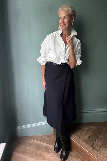 DB x WYSE Wrap Skirt - Midnight