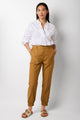Lara Cotton Cargo Trouser - Tan - Regular