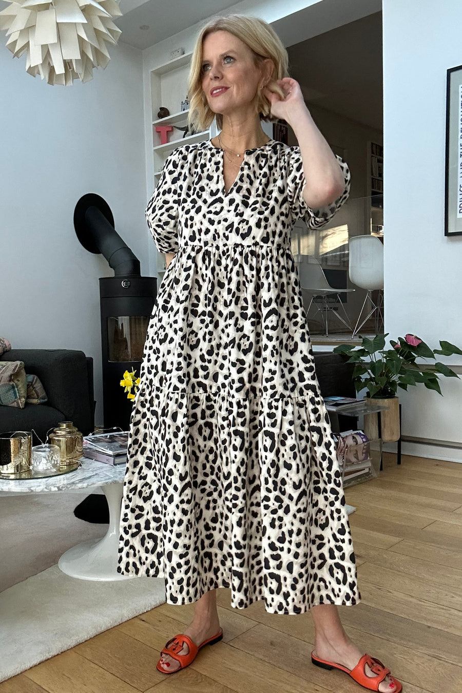 Serena Leopard Dress - Leopard - Regular