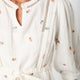 Livienne Embroidered Gauze Dress - Ecru/Multi