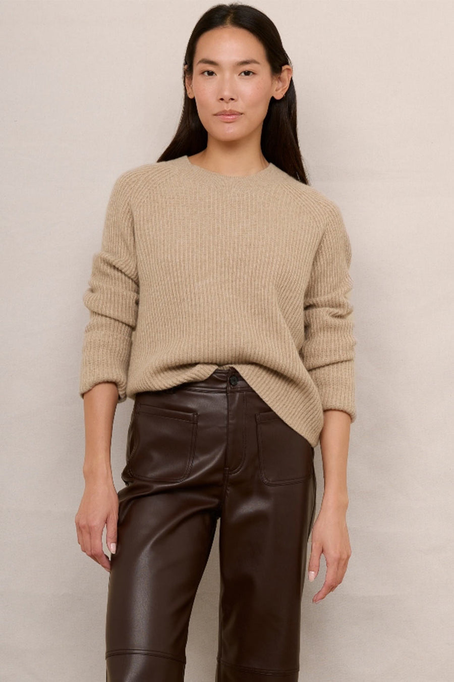 Ruth Jumper Taupe – WYSE London - Main Image
