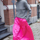 Saskia Satin Skirt - Pink