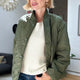 Shannon Reversible Borg Jacket - Khaki