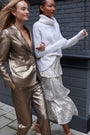 Solange Sequin Skirt - Silver