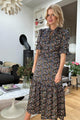 Aimee Floral Silk Satin Dress - Multi - Longer Length