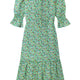 Aimee Multi Ditsy Print Dress - Multi Green - Regular