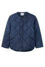 Anais Quilted Puffer Jacket - Petrol Blue