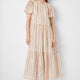 Chantelle Stripe Shimmer Dress - Ivory/Multi