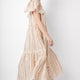 Chantelle Stripe Shimmer Dress - Ivory/Multi