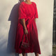 DB x Wyse Cord Dress - Red