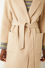 Diane Double Faced Belted Coat - Oat