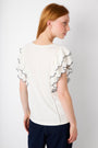 Dorina Flutter Sleeve Top - White