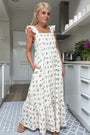Ella Posey Print Dress - Ivory Multi