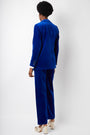Florence Flare Velvet Trouser - Cobalt Blue